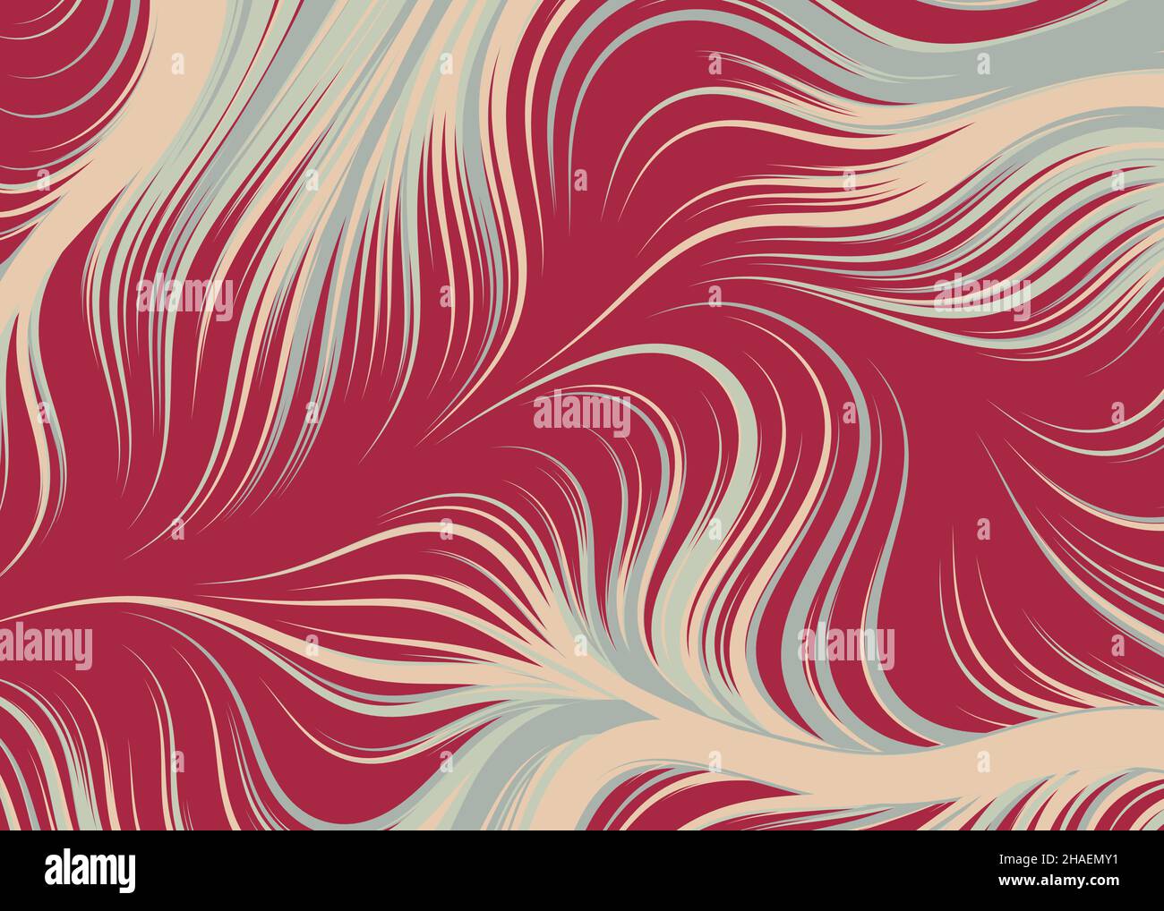 Abstract Perlinnoise Geometrical generative computational art illustration Stock Vector
