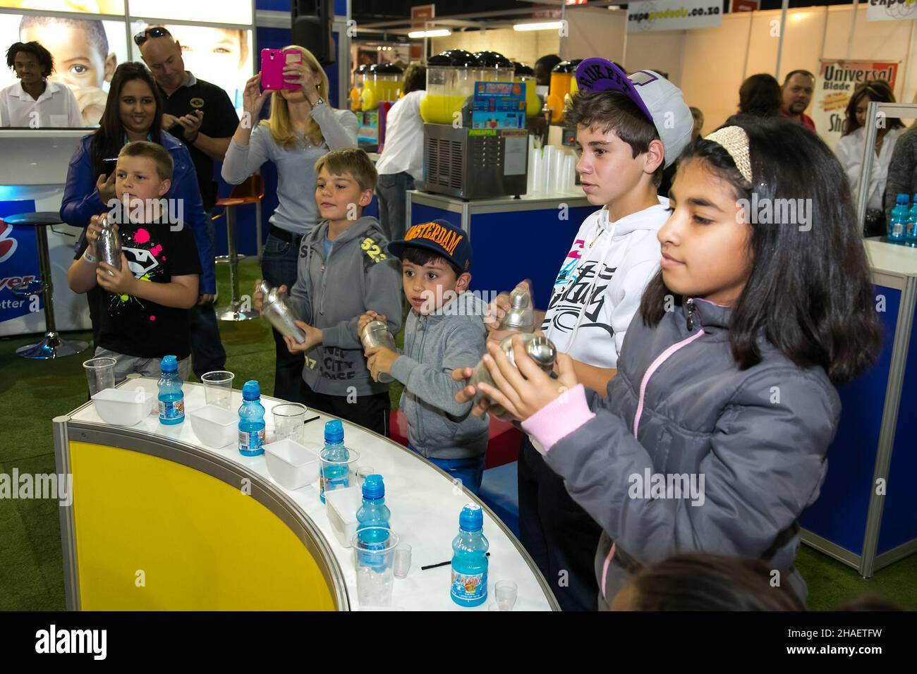 JOHANNESBURG, SOUTH AFRICA - Oct 15, 2021: A group of visitors enjoying