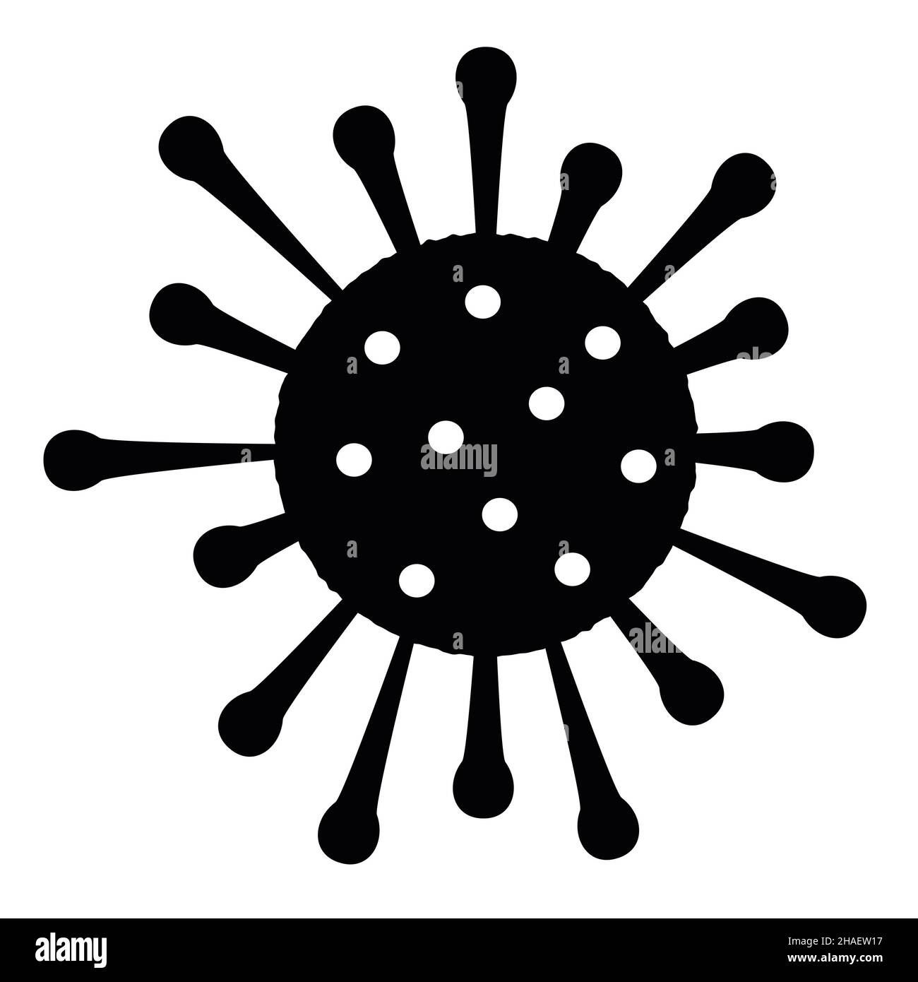 White immune system icon isolated Cut Out Stock Images & Pictures - Alamy