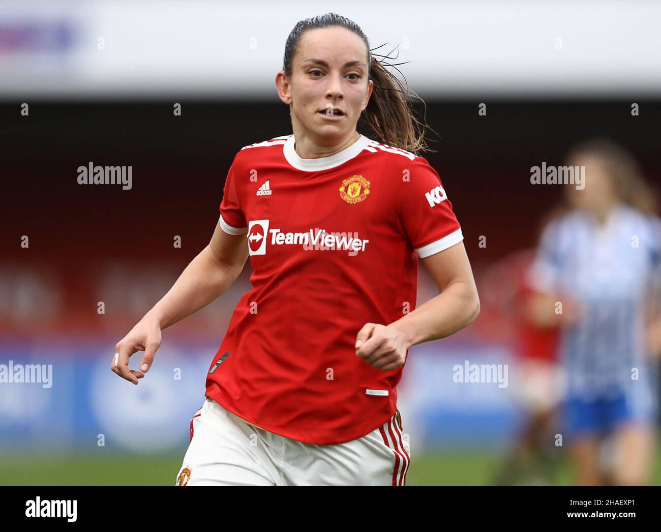 Crawley, UK, 12th December 2021. Lucy Staniforth of Manchester United during the The FA Women's Super League match at The People's Pension Stadium, Crawley. Picture credit should read: Paul Terry / Sportimage Credit: Sportimage/Alamy Live News Stock Photo