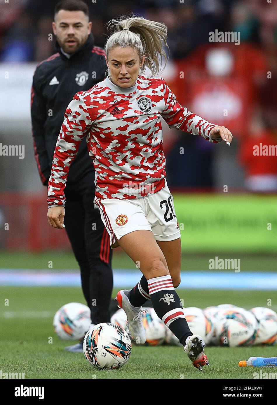 Crawley, UK, 12th December 2021. Kirsty Smith of Manchester United during the The FA Women's Super League match at The People's Pension Stadium, Crawley. Picture credit should read: Paul Terry / Sportimage Credit: Sportimage/Alamy Live News Stock Photo