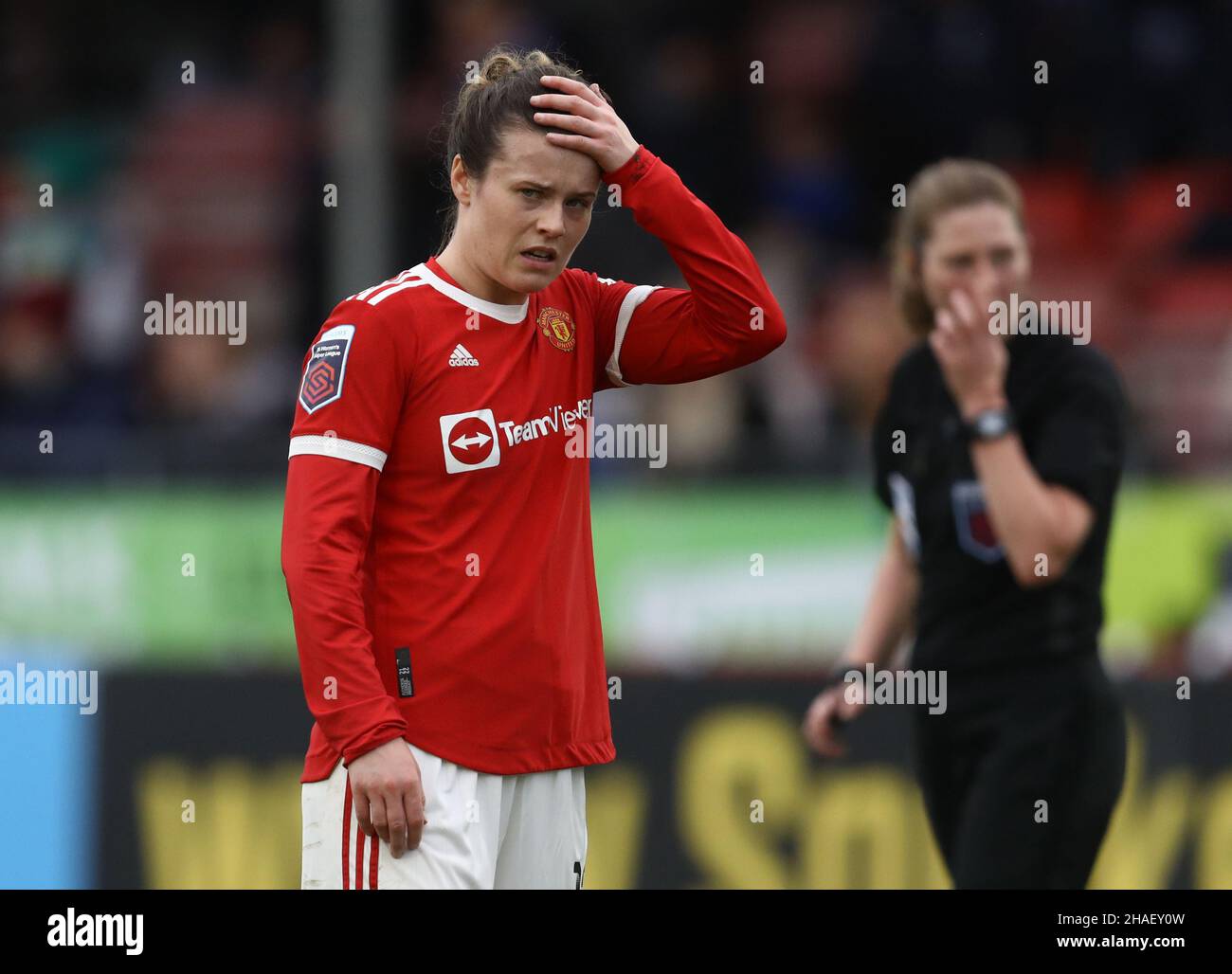 Crawley, UK, 12th December 2021. Hayley Ladd of Manchester United during the The FA Women's Super League match at The People's Pension Stadium, Crawley. Picture credit should read: Paul Terry / Sportimage Credit: Sportimage/Alamy Live News Stock Photo