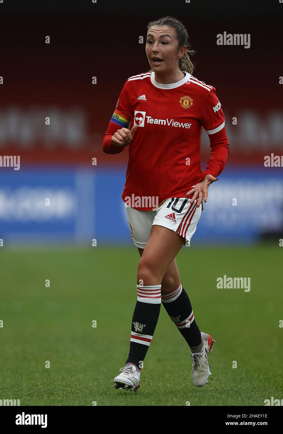 Crawley, UK, 12th December 2021. Katie Zelem of Manchester United during the The FA Women's Super League match at The People's Pension Stadium, Crawley. Picture credit should read: Paul Terry / Sportimage Credit: Sportimage/Alamy Live News Stock Photo