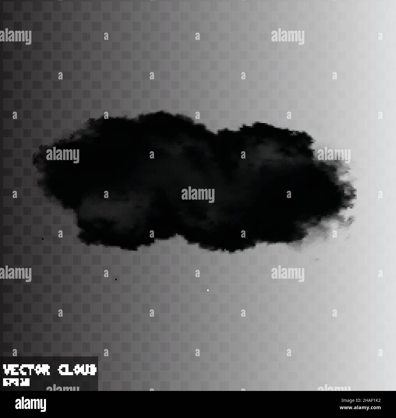 Vector smoke cloud illustration, vector cloud shape Stock Vector Image ...
