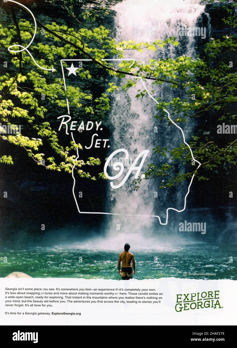 Full Page ad in the August 2021 Travel+Leisure magazine, USA Stock Photo