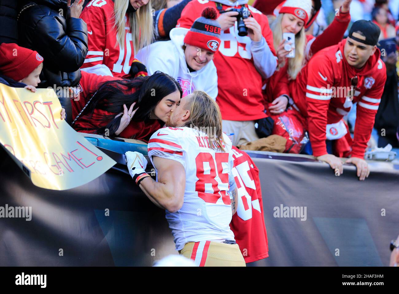 San Francisco 49ers linebacker Joe Walker (59) during an NFL football game  against the New Orleans Saints, Sunday, Nov. 15, 2020, in New Orleans. (AP  Photo/Tyler Kaufman Stock Photo - Alamy