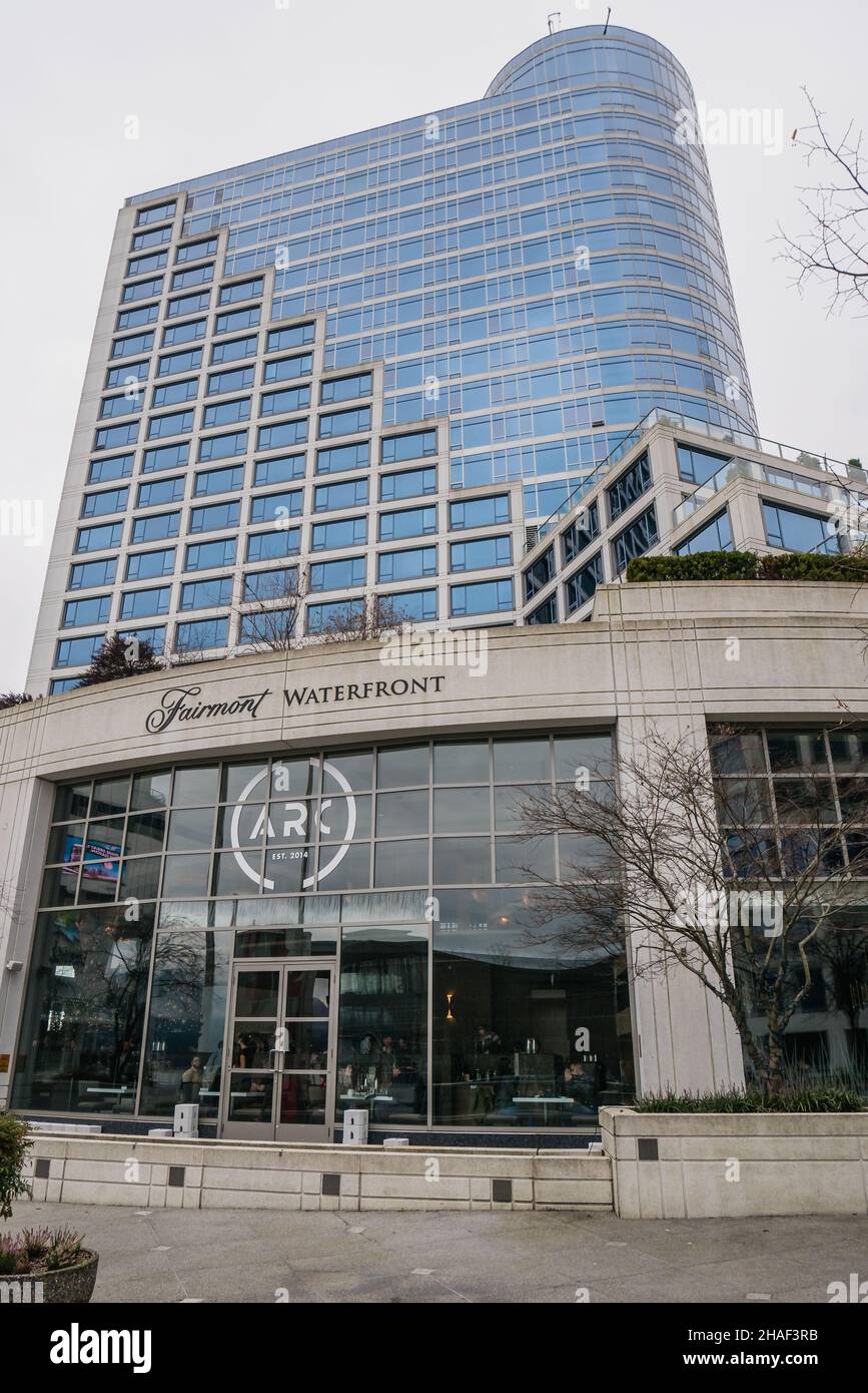 Fairmont Waterfront vancouver bc canada Stock Photo Alamy
