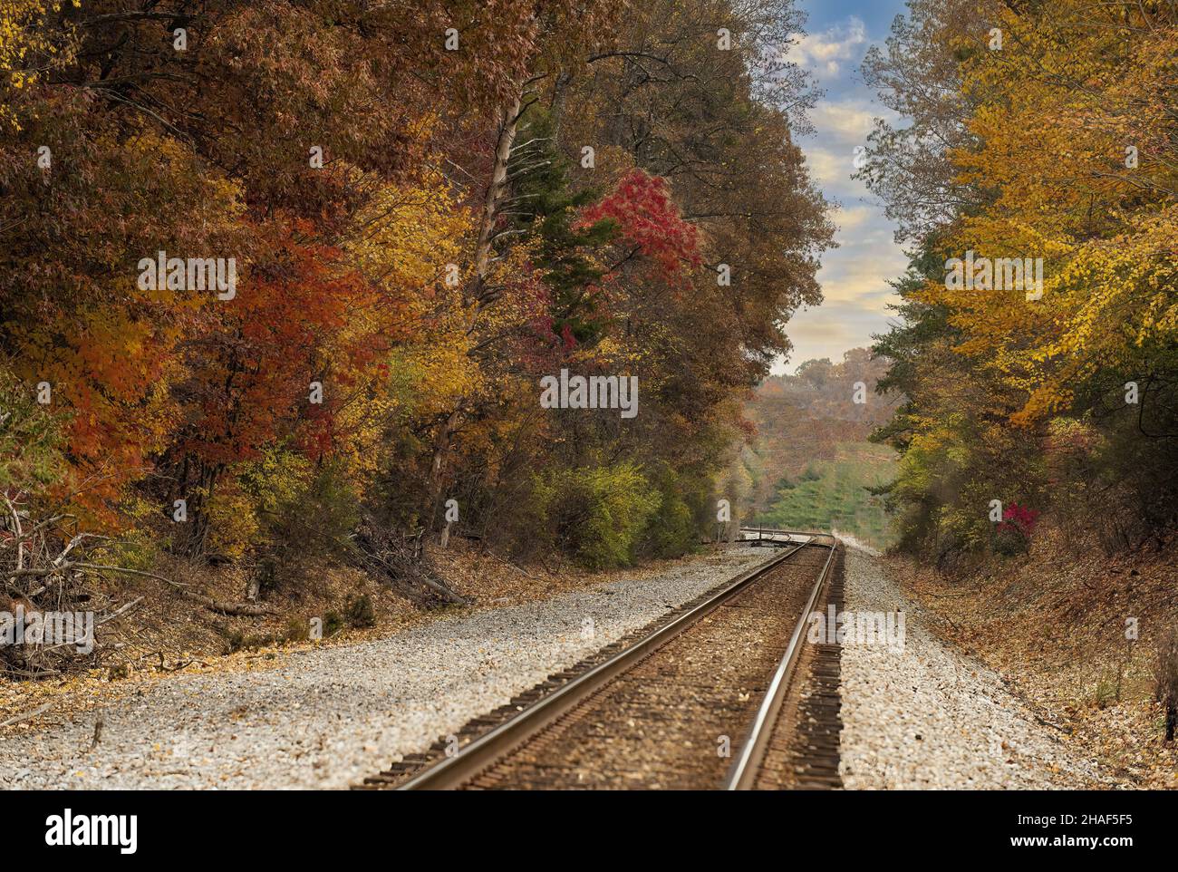 Railroad wallpaper hi-res stock photography and images - Alamy