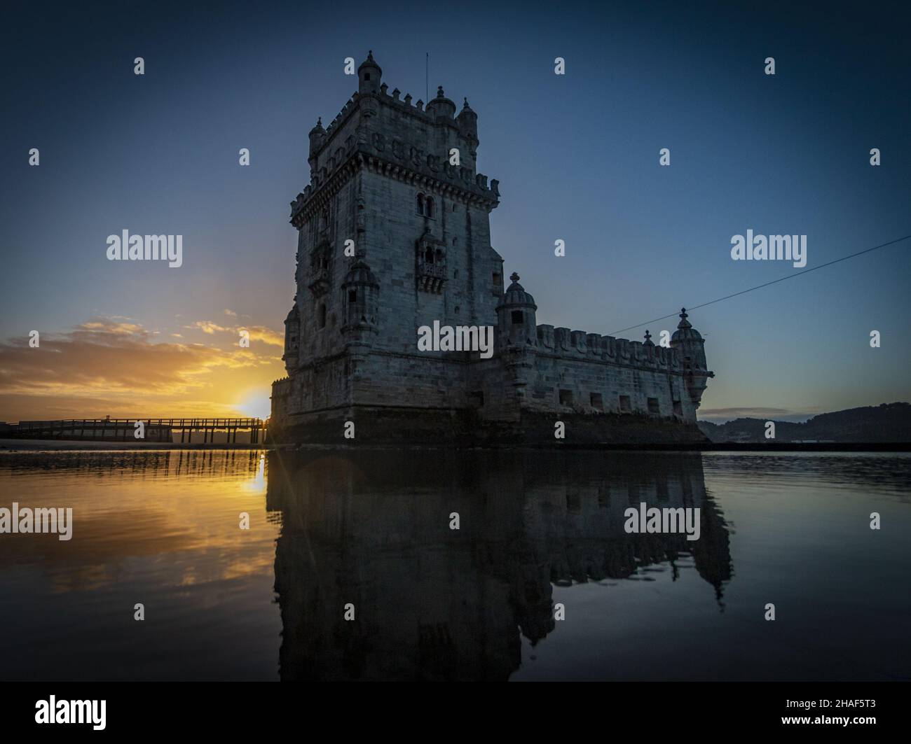 a-beautiful-view-of-garden-of-belem-tower-in-lisbon-portugal-stock