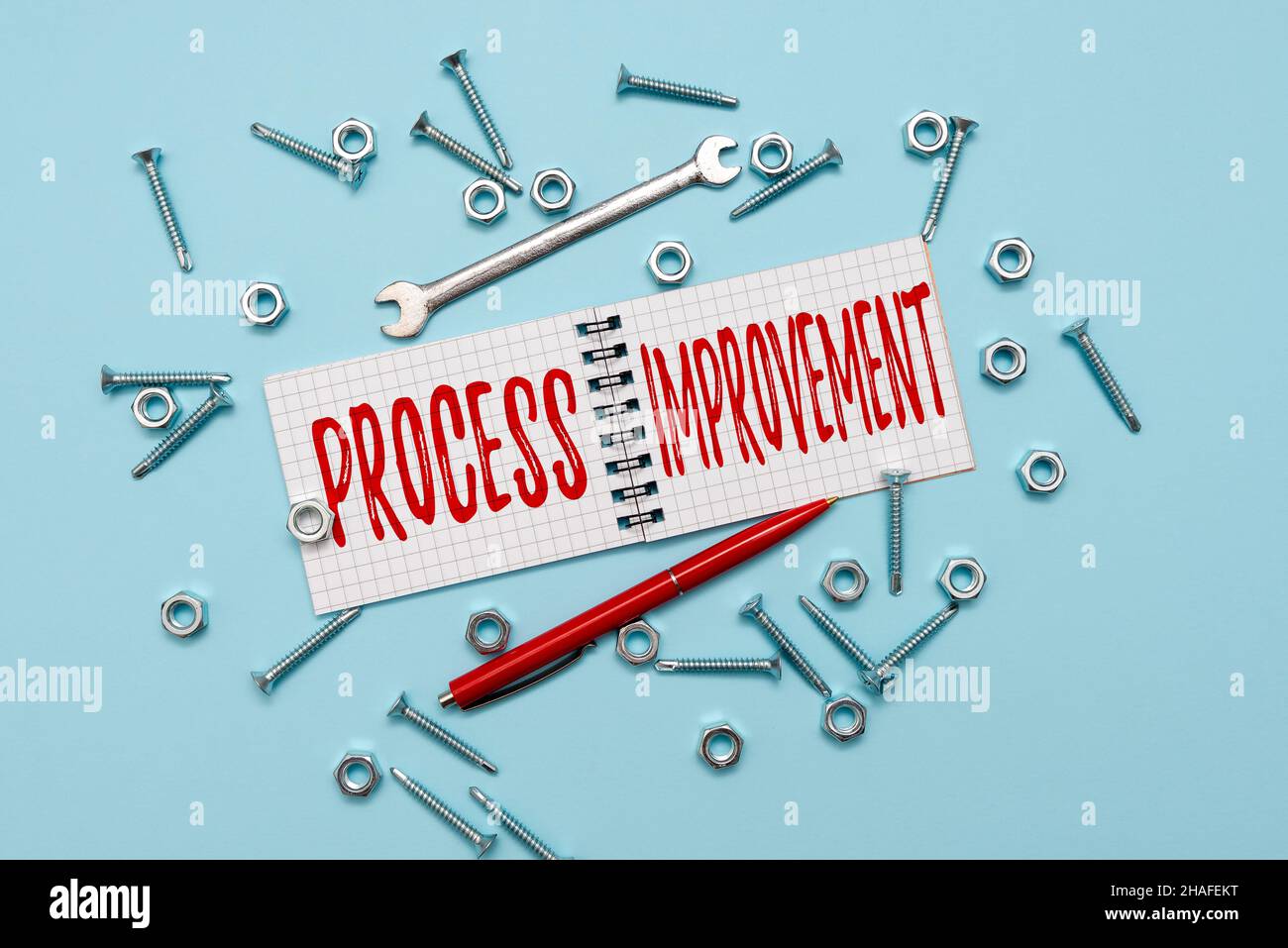 Text showing inspiration Process Improvement. Concept meaning