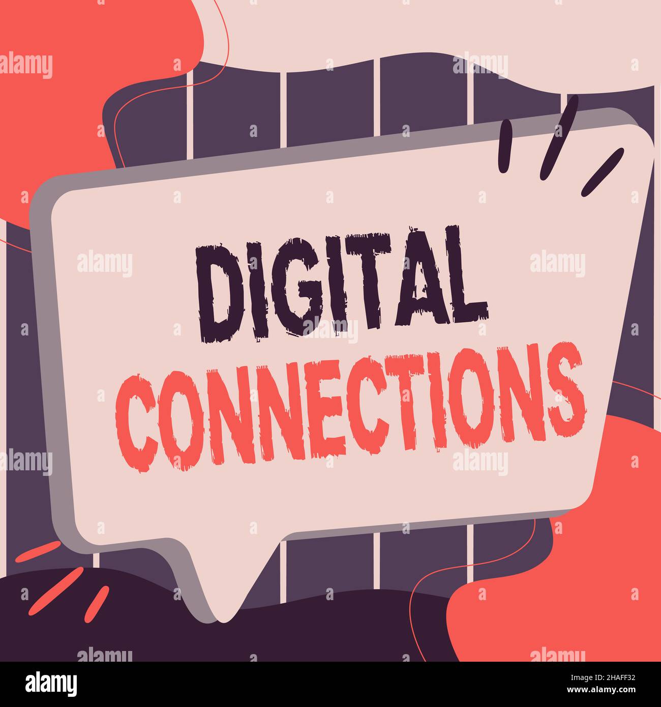 Conceptual caption Digital Connections. Business concept Powerful Ways