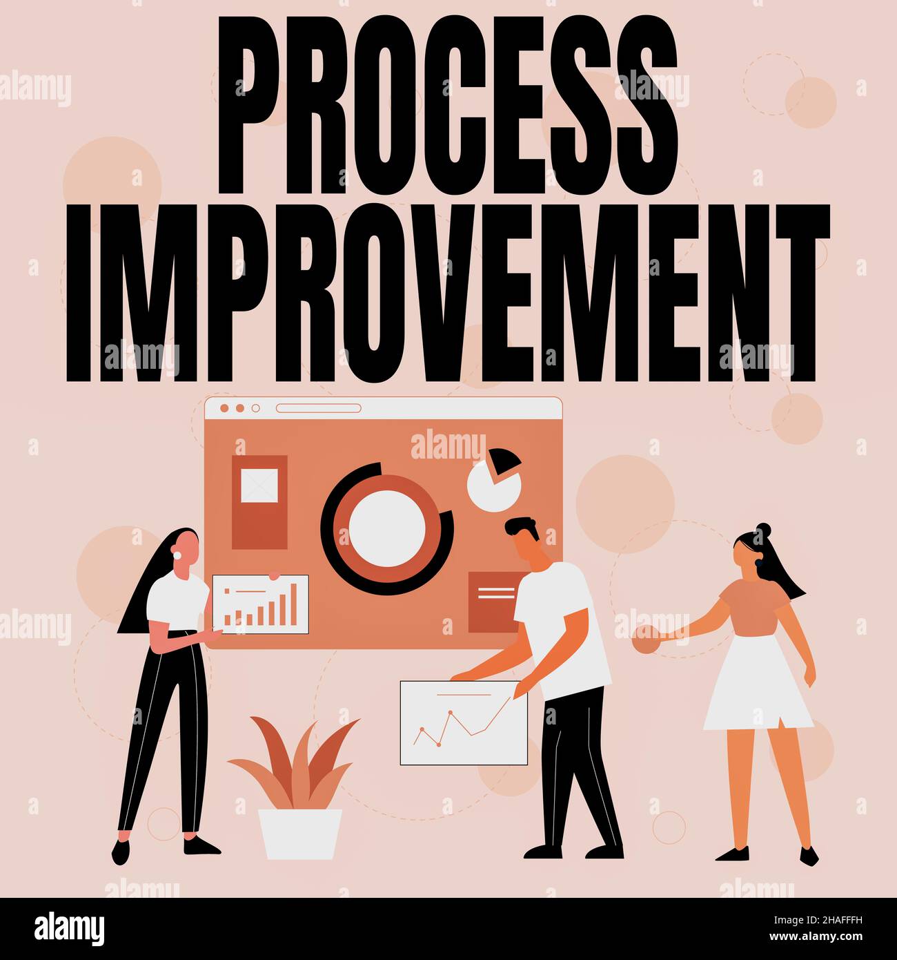 Text sign showing Process Improvement. Business idea Optimization Meet ...