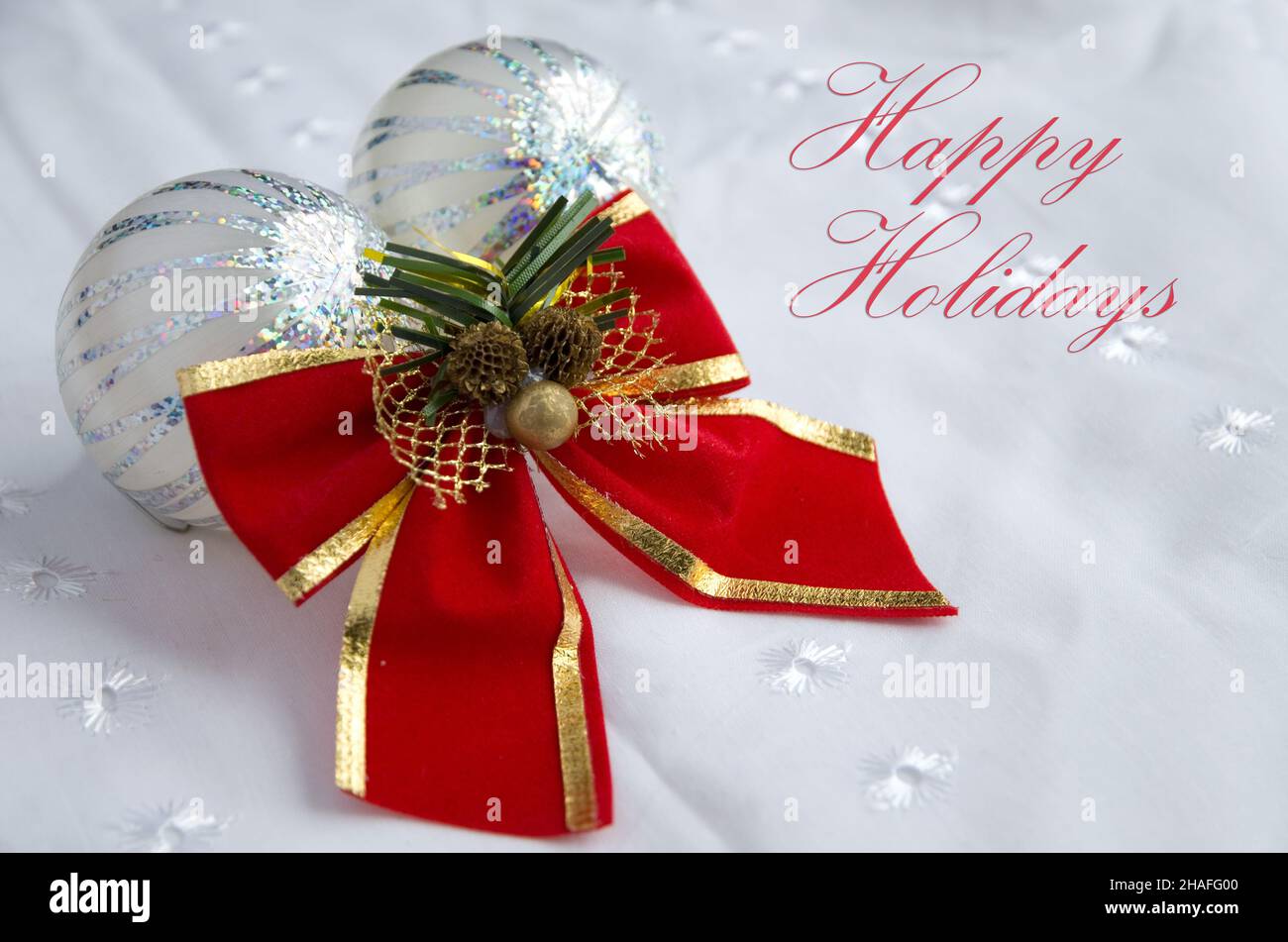 Happy Holidays White Christmas 