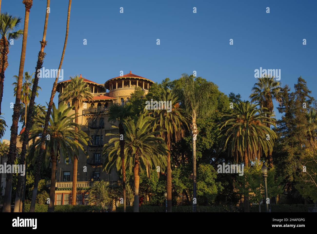 Image of The Castle Green in Pasadena. The building is a Nationally