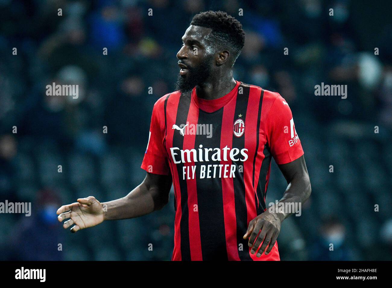 Udine, Italy. 11th Dec, 2021. Milan's Tiemoue Bakayoko portrait during Udinese Calcio vs AC Milan, italian soccer Serie A match in Udine, Italy, December 11 2021 Credit: Independent Photo Agency/Alamy Live News Stock Photo