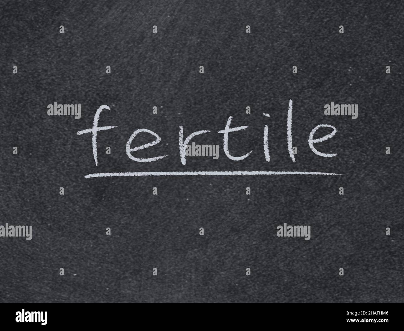 fertile concept word on blackboard background Stock Photo Alamy