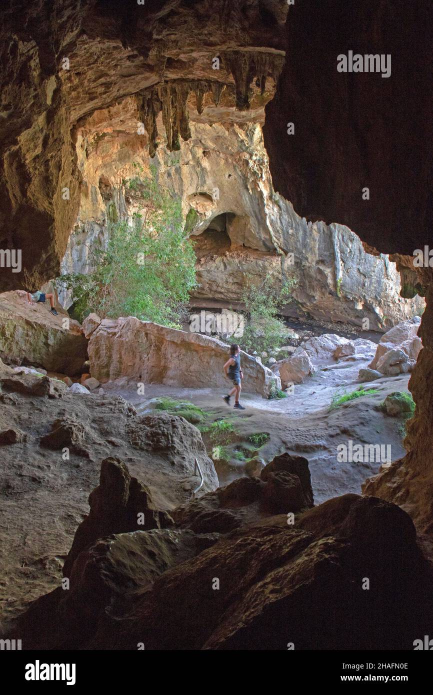 Arch Cave in Borenore Karst Conservation Reserve Stock Photo