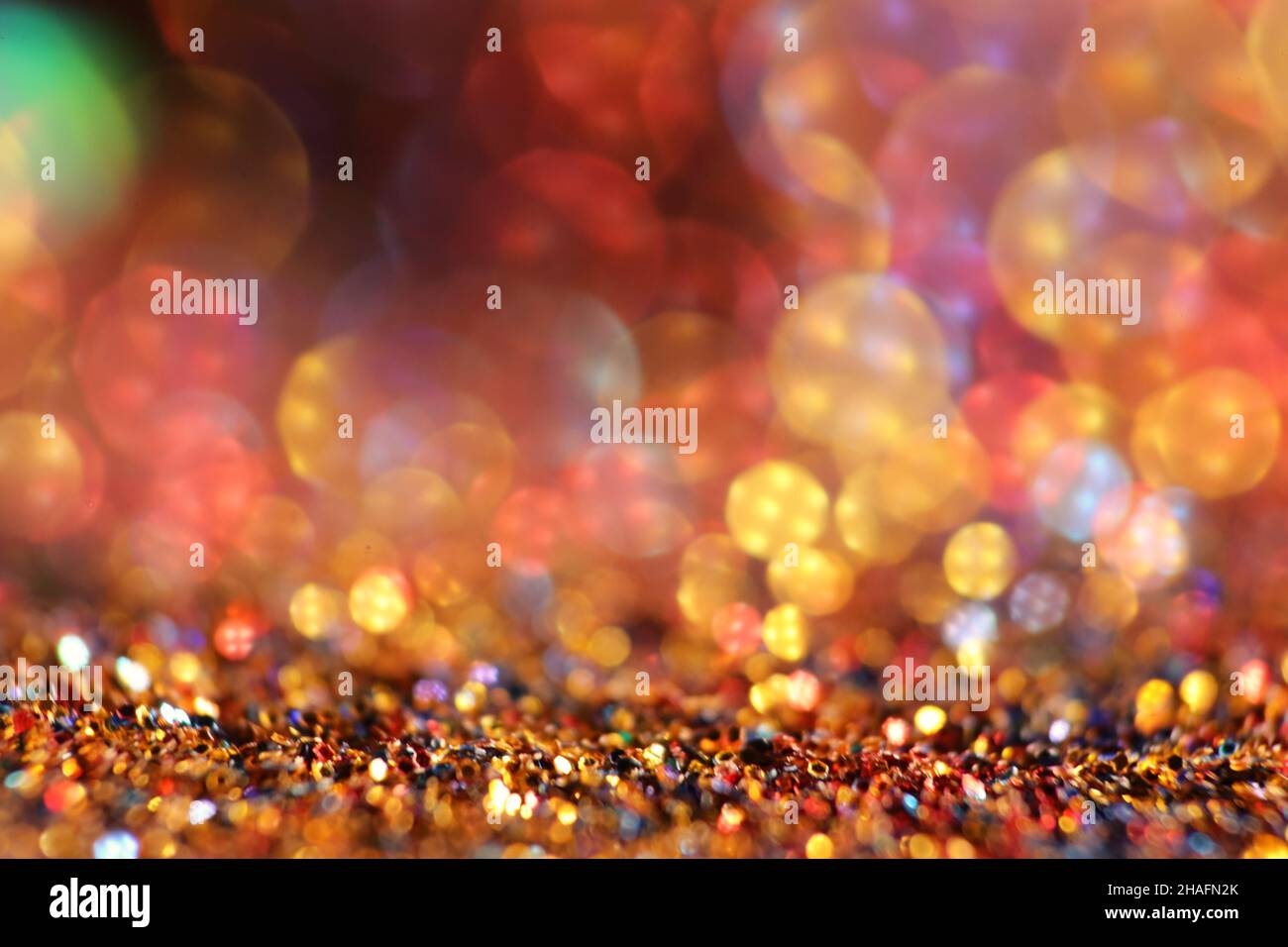 glitter texture. Festive Background.Christmas background. Glowing bokeh. Stock Photo