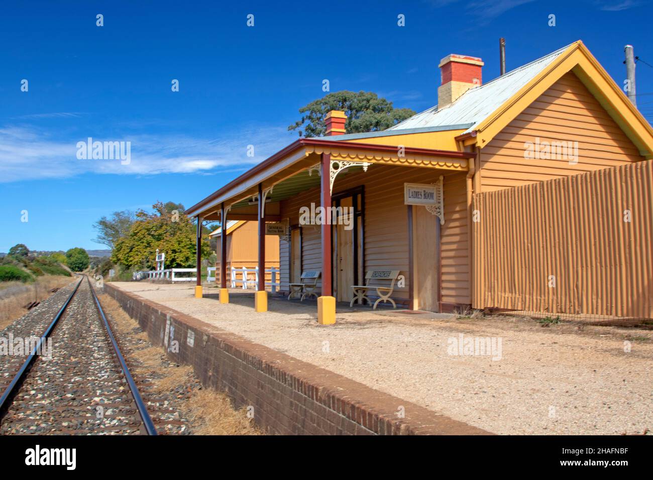 Old railway station at Borenore, outside of Orange Stock Photo Alamy