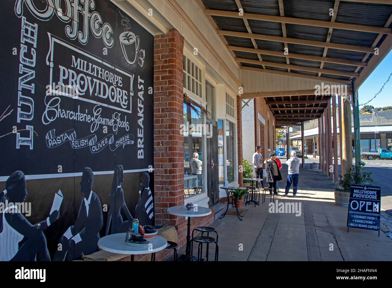 Streetscape in Millthorpe, NSW Stock Photo Alamy