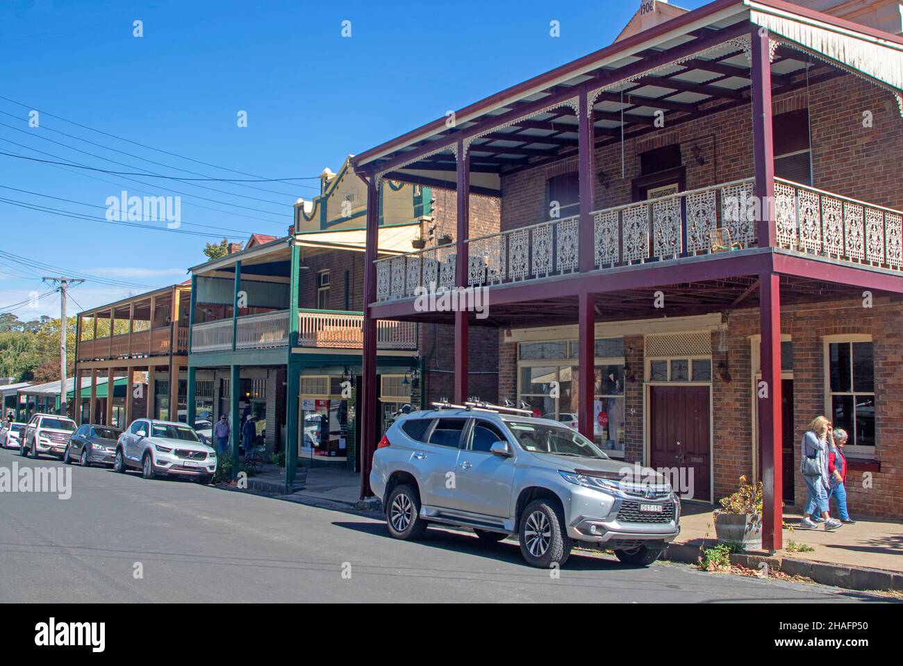 Streetscape in Millthorpe, NSW Stock Photo Alamy