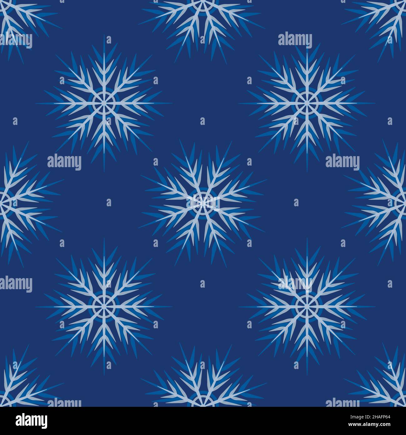 A seamless pattern on a square background is snowflakes. Design element ...
