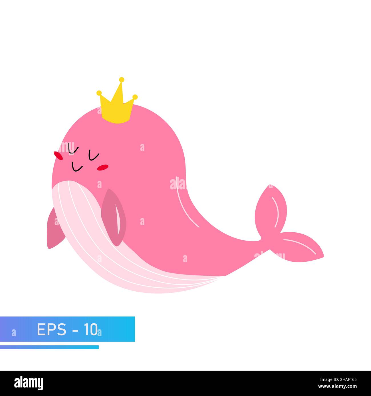 Cute pink whale in delicate pink colors and a golden crown on his head. Proud and sweet. Vector illustration Stock Vector Image & Art - Alamy Cute pink whale in delicate pink colors and a golden crown on his head. Proud and sweet. Vector illustration Stock Vector Image & Art - Alamy