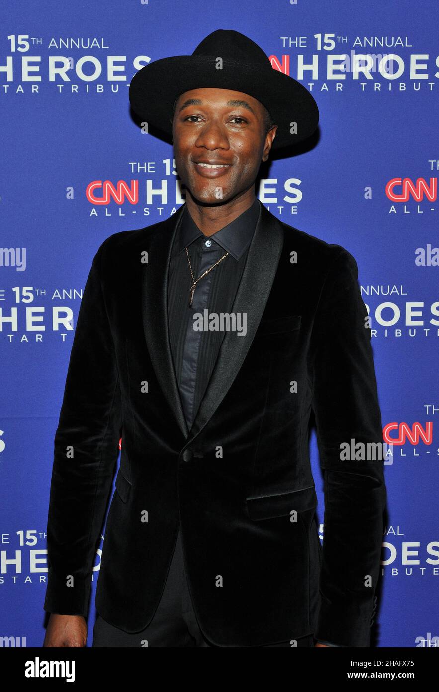New York, USA. 12th Dec, 2021. Aloe Blacc attends the 15th annual CNN