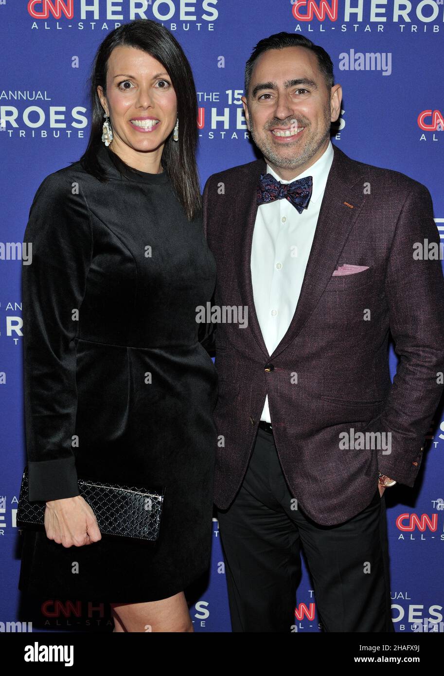 New York, USA. 12th Dec, 2021. L-R: Rosemary Goncalves and Tony Goncalves attend the 15th annual CNN Heroes All-Star Tribute at the American Museum of Natural History in New York, NY on December 12, 2021. (Photo by Stephen Smith/SIPA USA) Credit: Sipa USA/Alamy Live News Stock Photo