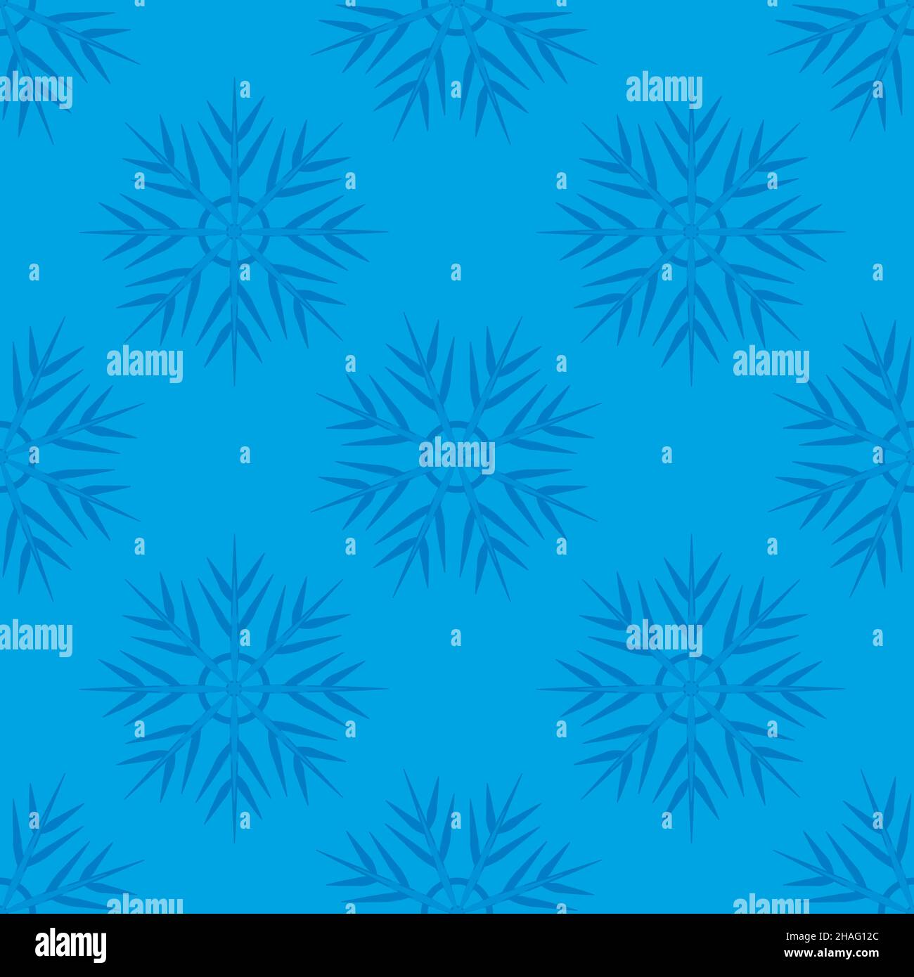 A seamless pattern on a square background is snowflakes. Design element ...