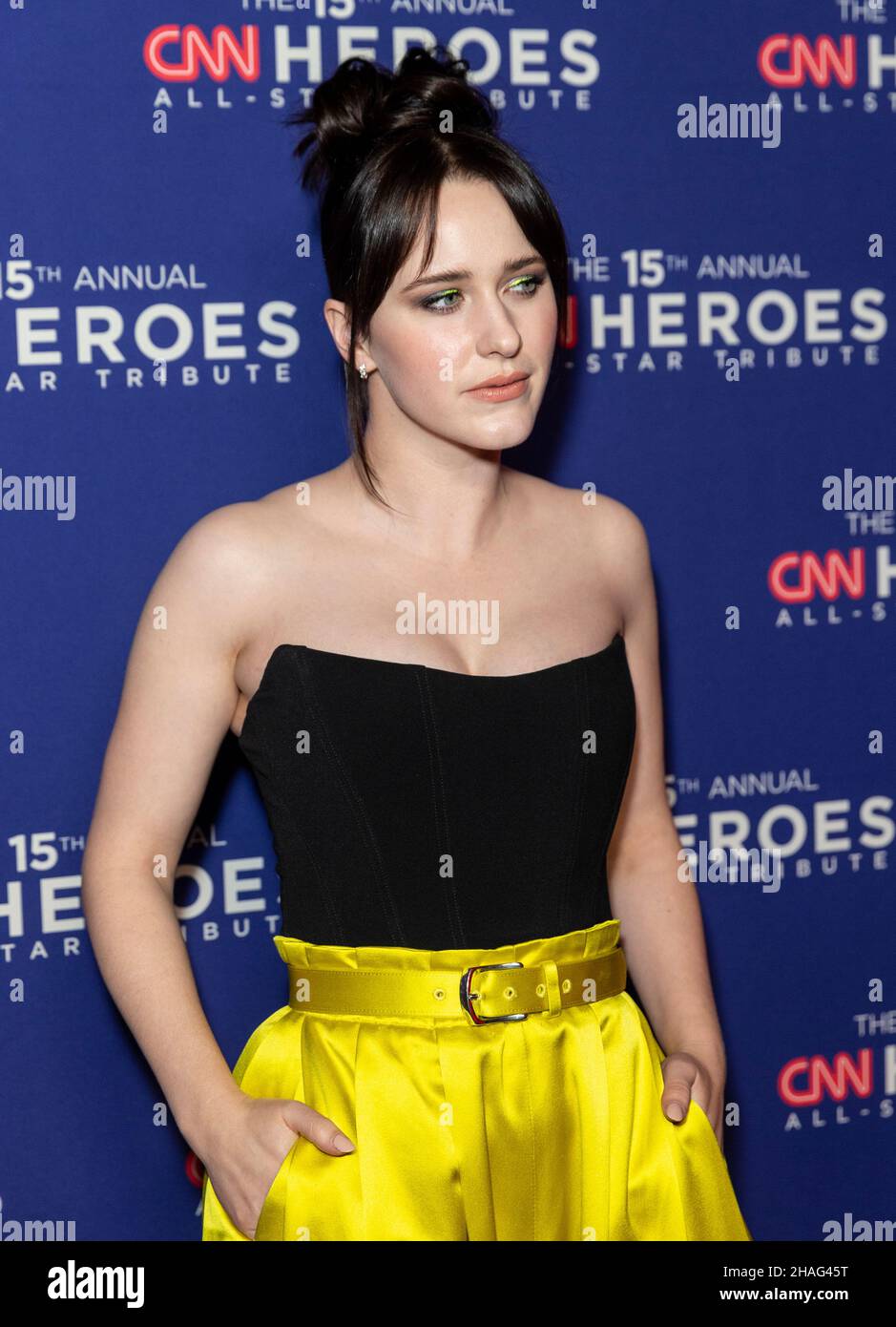 New York, NY - December 12, 2021: Rachel Brosnahan attends 15th Annual CNN Heroes All-Star Tribute at American Museum of Natural History Stock Photo