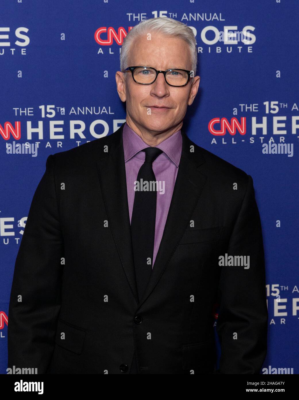 New York, NY - December 12, 2021: Anderson Cooper attends 15th Annual CNN Heroes All-Star Tribute at American Museum of Natural History Stock Photo