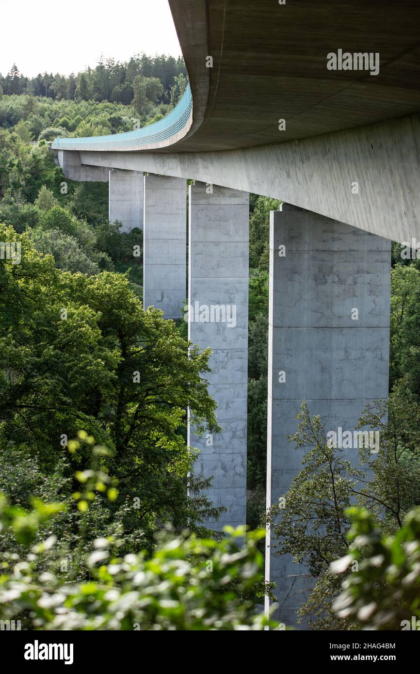 Rottweil, Germany. 28th June, 2019. The viaduct north bypass Rottweil over which the federal highway 27 leads. Credit: Silas Stein/dpa/Alamy Live News Stock Photo