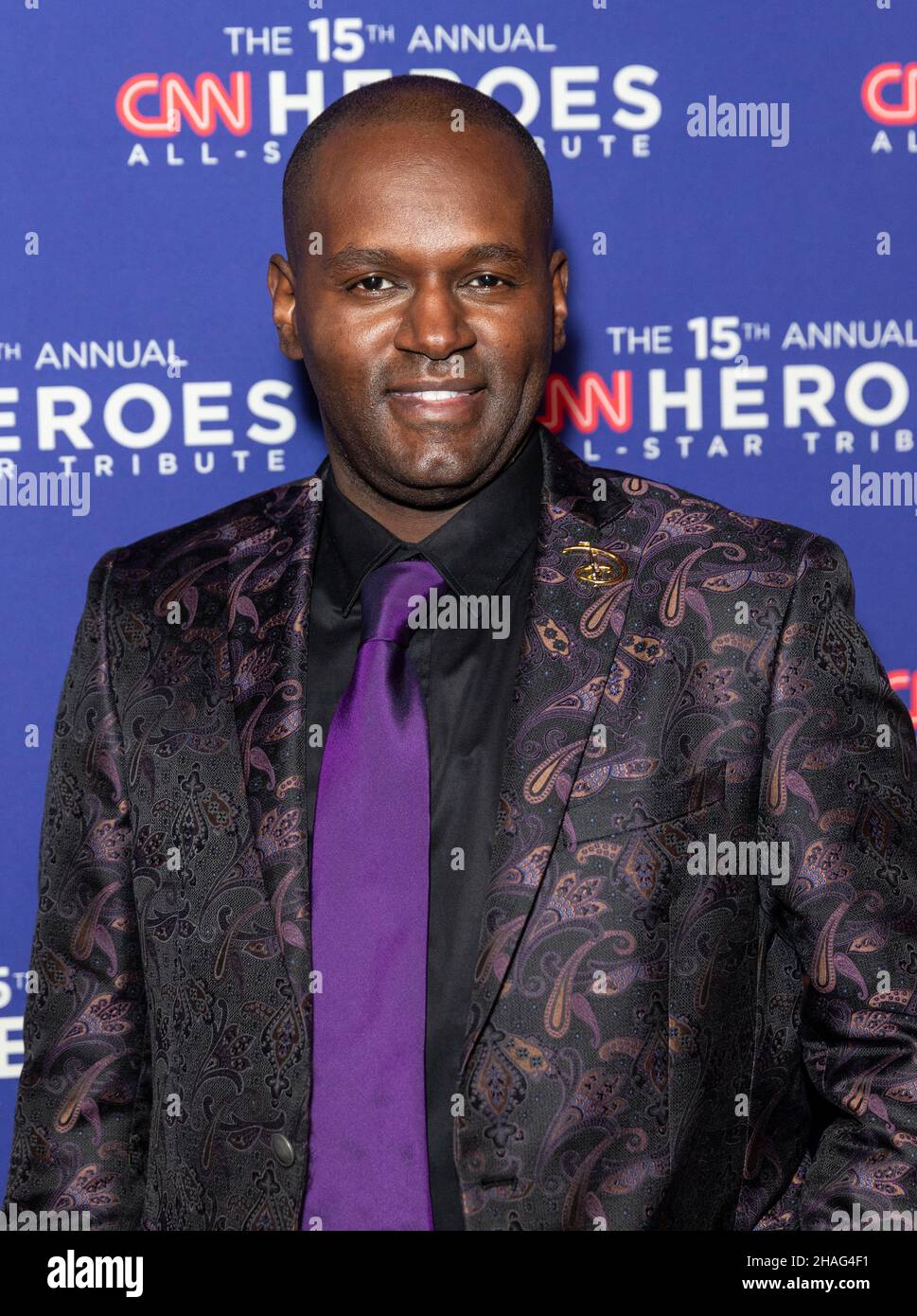 New York, NY - December 12, 2021: Harold O'Neal attends 15th Annual CNN Heroes All-Star Tribute at American Museum of Natural History Stock Photo