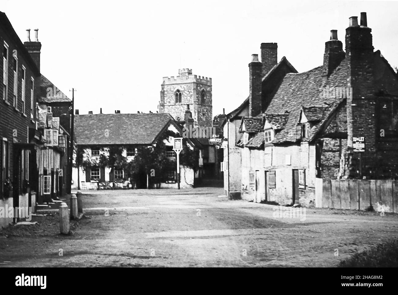 Bray village, Victorian period Stock Photo