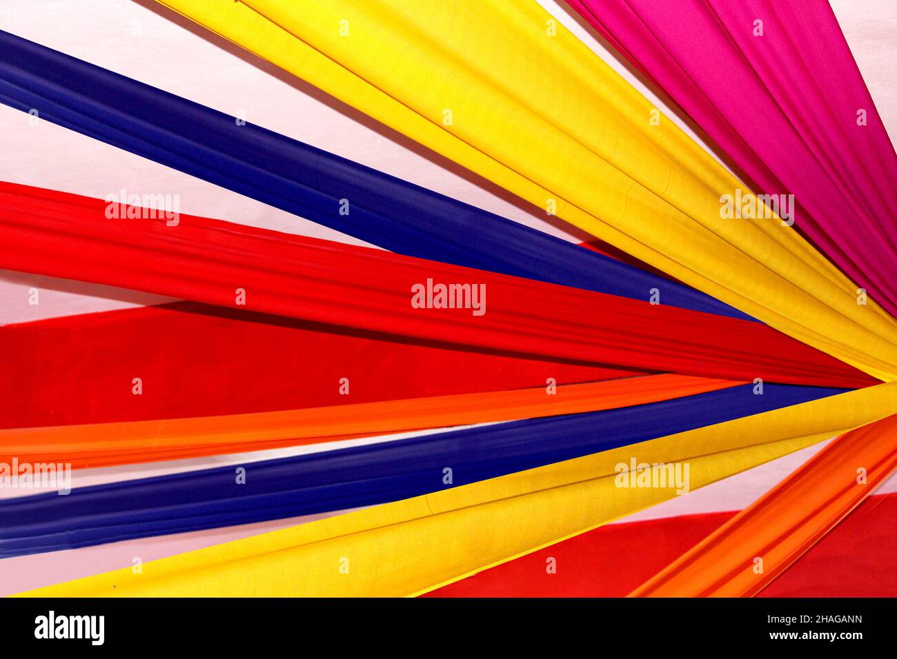 Cloth decoration on roof background, colorful,abstract design, selective  focus with blur Stock Photo - Alamy