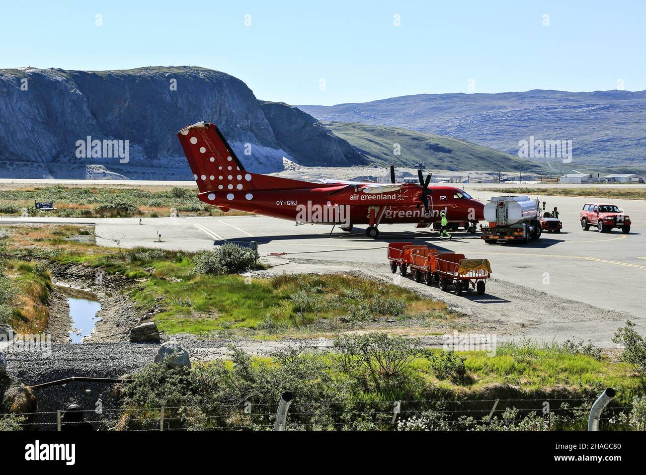 Kangerlussuaq Airport Greenland Stock Photo