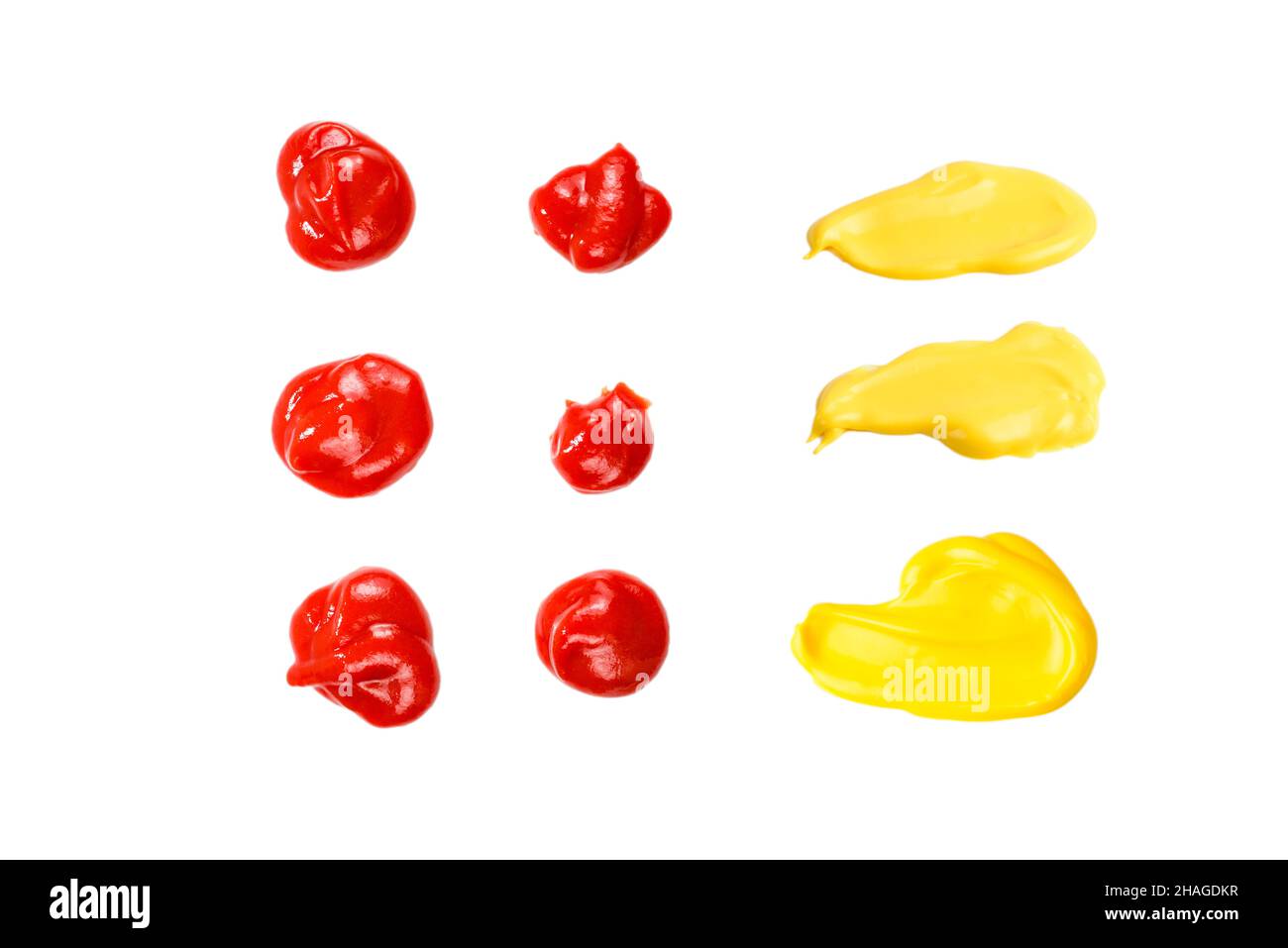 Yellow sauce splashes isolated on white background Stock Photo Alamy