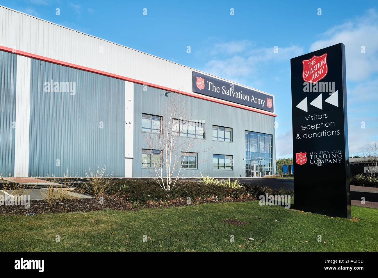 The Salvation Army warehouse at the Business Park, Kettering, England Stock  Photo - Alamy
