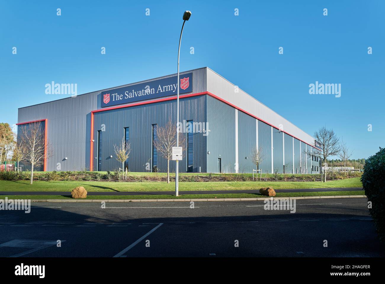 The Salvation Army warehouse at the Business Park, Kettering, England