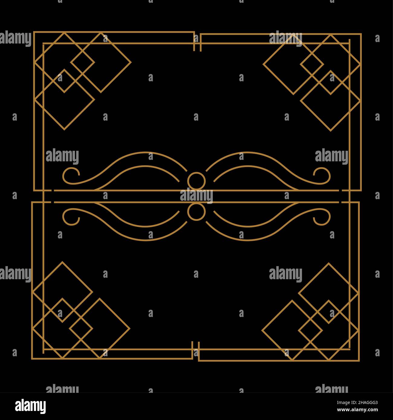 art deco frame Stock Vector Image & Art - Alamy