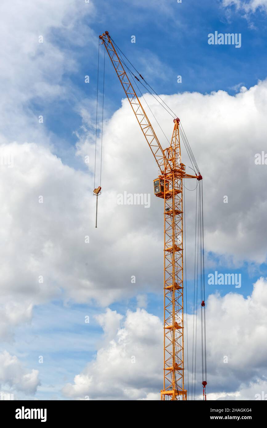 Construction of high-rise residential building Stock Photo