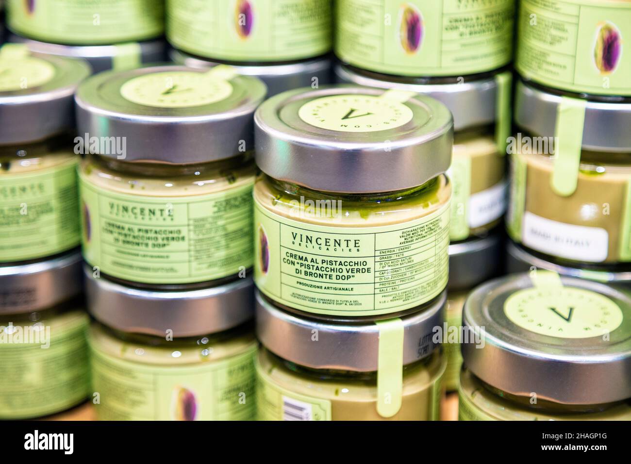 Crema al Pistacchio (Pistachio Cream Spread) at Eataly, London, UK