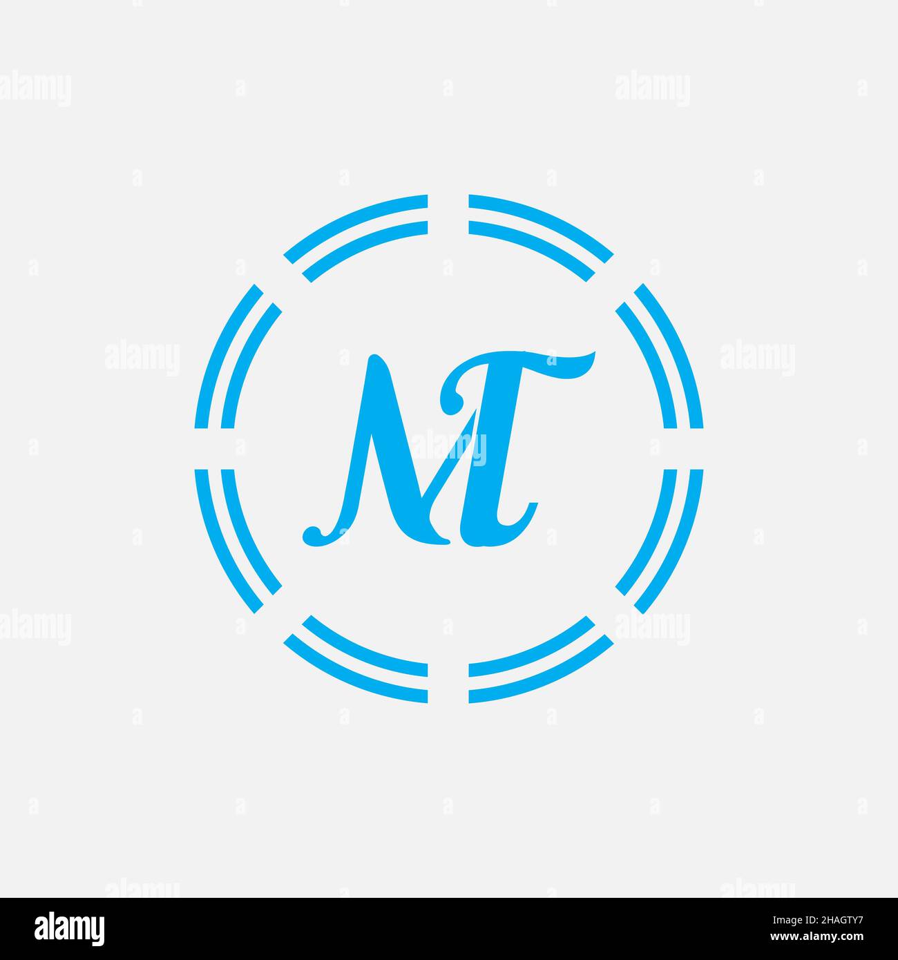 Creative Professional Trendy Letter MT TM Logo Design Stock Photo - Alamy
