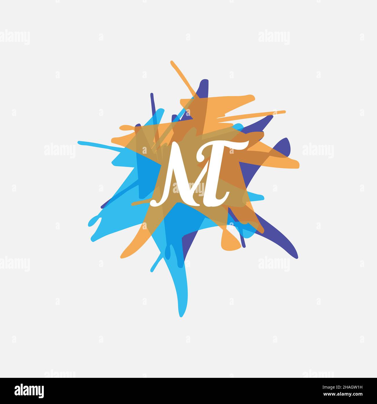 Creative Professional Trendy Letter MT TM Logo Design Stock Photo - Alamy