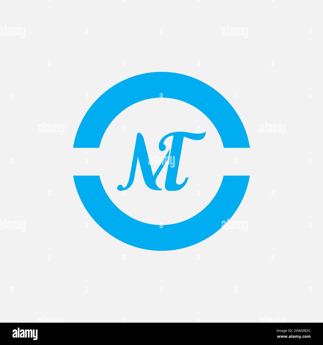 Creative Professional Trendy Letter MT TM Logo Design Stock Photo - Alamy