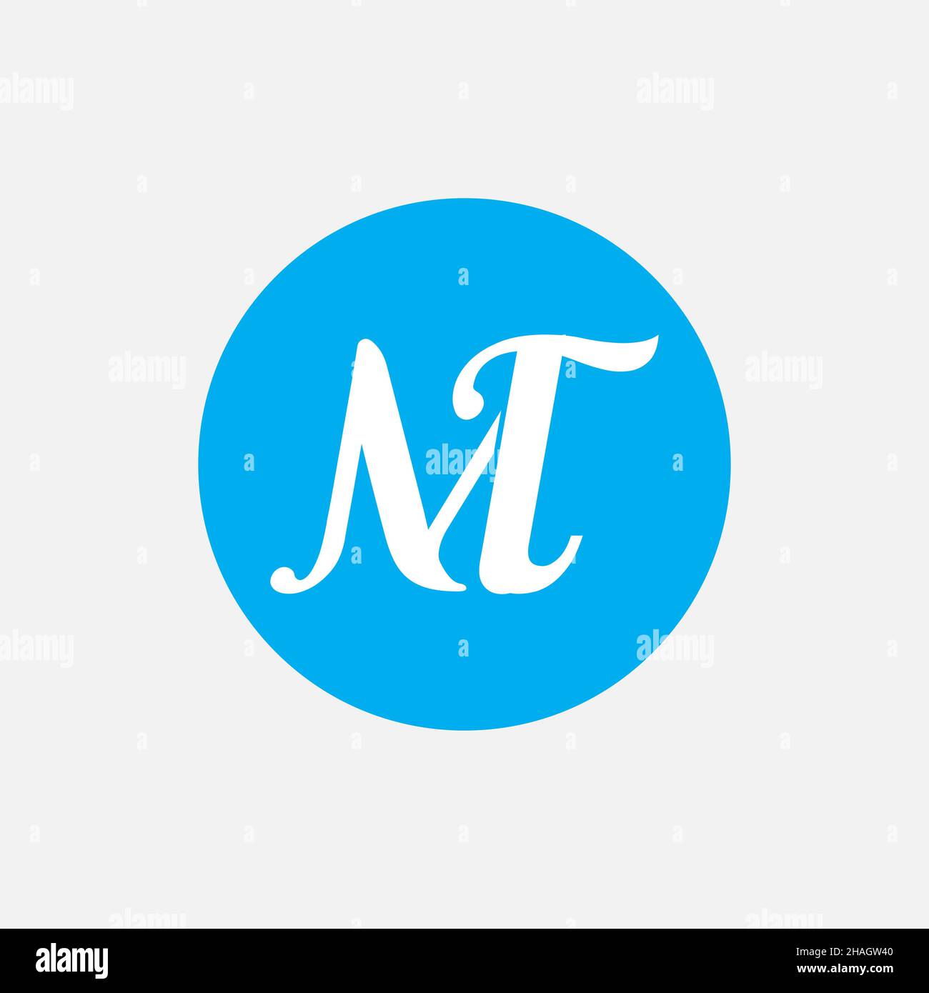 Creative Professional Trendy Letter MT TM Logo Design Stock Photo - Alamy