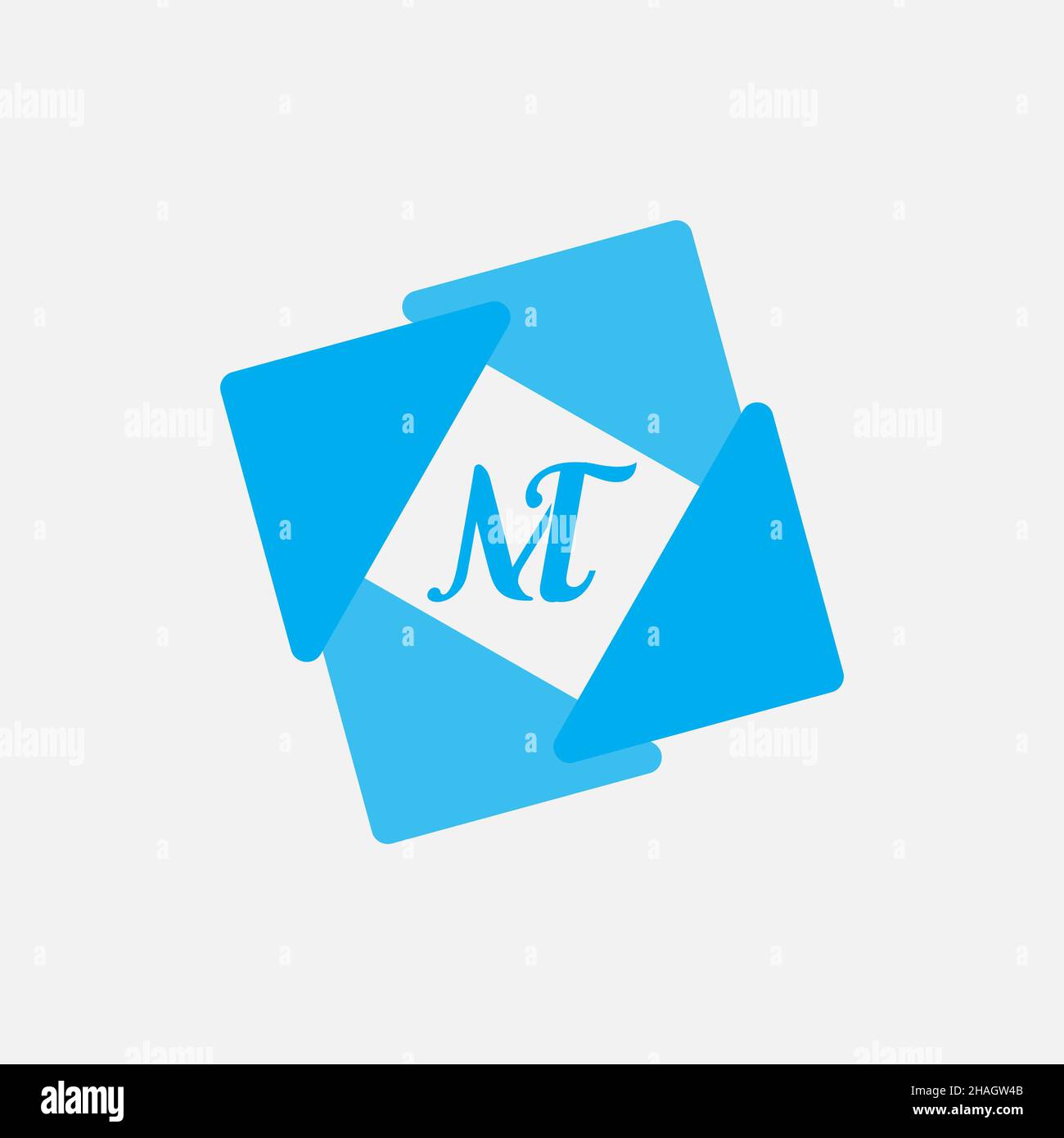 Creative Professional Trendy Letter MT TM Logo Design Stock Photo - Alamy