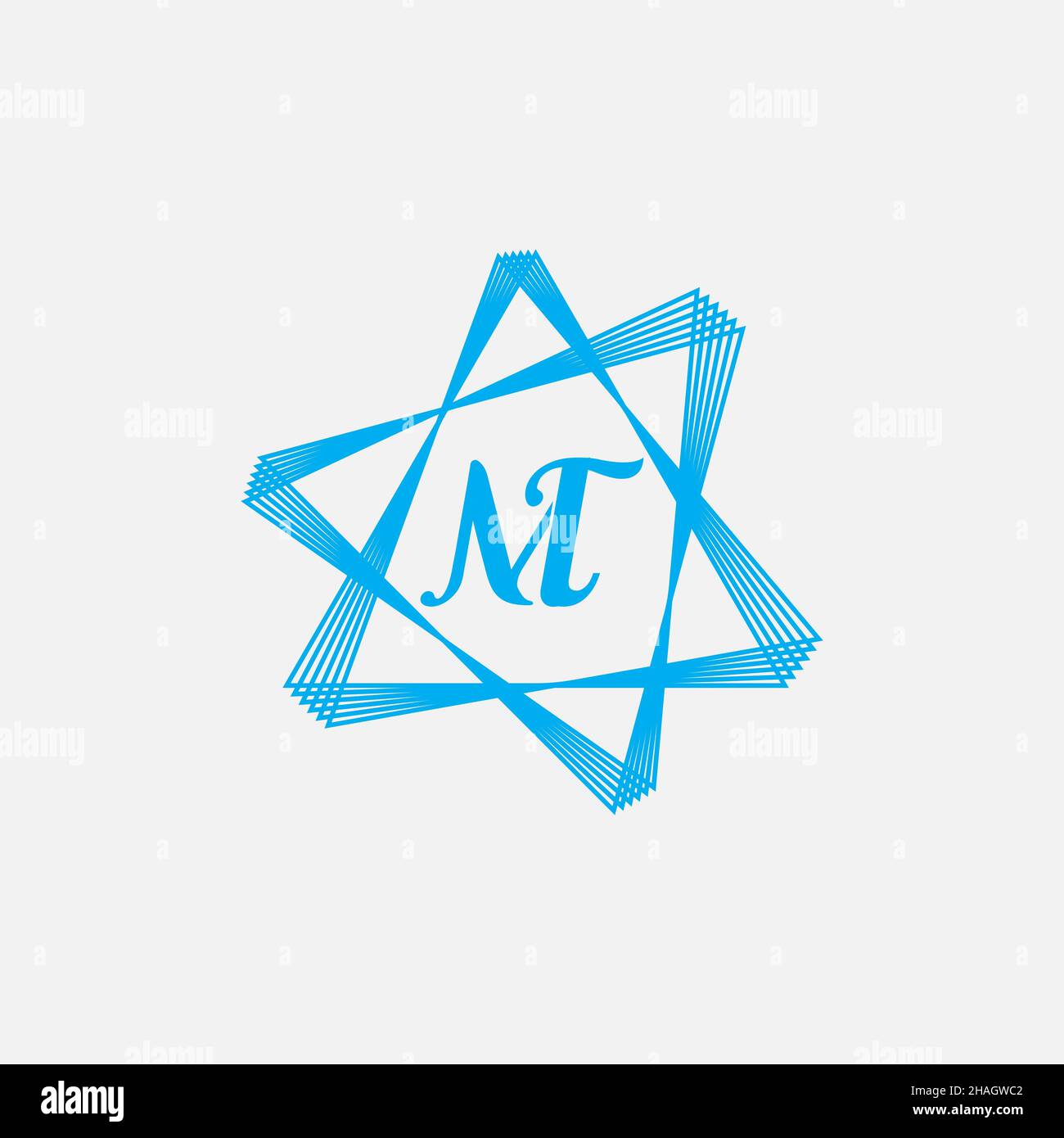 Creative Professional Trendy Letter MT TM Logo Design Stock Photo - Alamy