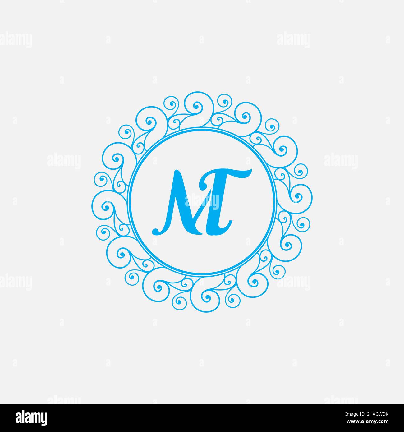 Creative Professional Trendy Letter MT TM Logo Design Stock Photo - Alamy